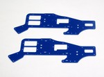 ALIGN T-REX 450 UPPER BLUE G-10 FRAME SET (2 PIECES)