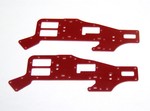 ALIGN T-REX 450 UPPER RED G-10 FRAME SET (2 PIECES)