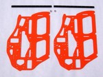 ALIGN T-REX 700 HIGH VISIBILITY ORANGE G-10 FRAME SET