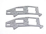 ALIGN T-REX 250 SILVER CARBON FIBER UPPER FRAME (2)