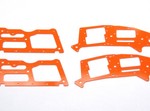 ALIGN T-REX 250 HIGH VISIBILITY ORANGE G-10 FRAME SET (4 PIECES)