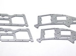 ALIGN T-REX 250 SILVER CARBON FIBER FRAME SET (4 PIECES)