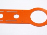 ALIGN T-REX 550 HIGH VISIBILITY ORANGE G-10 BOTTOM PLATE