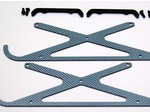 ALIGN T-REX 450 BLUE CARBON FIBER LANDING GEAR SET