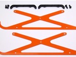 ALIGN T-REX 450 HIGH VISIBILITY ORANGE G-10 LANDING GEAR SET