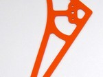 BLADE 450 HIGH VISIBILITY ORANGE G-10 CARBON FIBER ROTOR FIN