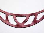 ALIGN T-REX 600 RED CARBON FIBER TAIL BOOM FIN