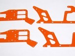 ALIGN T-REX 450 HIGH VISIBILITY ORANGE G-10 FRAME SET (4 PIECES)