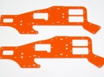 ALIGN T-REX 450 UPPER HIGH VISIBILITY ORANGE G-10 FRAME SET (2 PIECES)