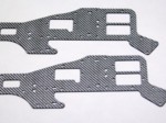 ALIGN T-REX 450 UPPER SILVER CARBON FIBER FRAME SET (2 PIECES)