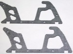 ALIGN T-REX 450 LOWER SILVER CARBON FIBER FRAME SET (2 PIECES)