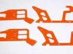 ALIGN T-REX 450 HIGH VISIBILITY ORANGE G-10 FRAME SET (4 PIECES)