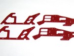 ALIGN T-REX 450 RED G-10 FRAME SET (4 PIECES)