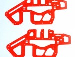 ALIGN T-REX 450 PRO HIGH VISIBILITY ORANGE G-10 SIDE PLATES