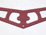 ALIGN T-REX 450 RED CARBON FIBER TAIL BOOM FIN