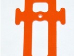 ALIGN T-REX 450 HIGH VISIBILITY ORANGE G-10 EXTENDED BATTERY TRAY