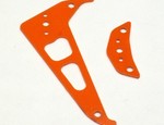 ALIGN T-REX 250 HIGH VISIBILITY ORANGE G-10 TAIL FIN SET