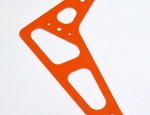E-FLITE BLADE SR HIGH VISIBILITY ORANGE G-10 CARBON FIBER ROTOR FIN