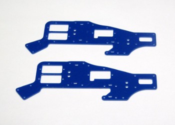 ALIGN T-REX 450 UPPER BLUE G-10 FRAME SET (2 PIECES) (11704GB)