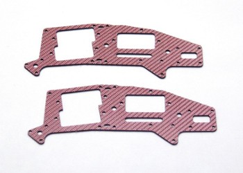 ALIGN T-REX 250 RED CARBON FIBER UPPER FRAME (2) (11752R)