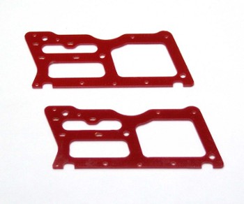 ALIGN T-REX 250 RED G-10 LOWER FRAME (2) (11753GR)