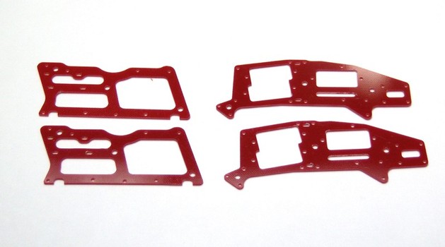 ALIGN T-REX 250 RED G-10 FRAME SET (4 PIECES) (11754GR)