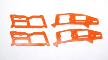 ALIGN T-REX 250 HIGH VISIBILITY ORANGE G-10 FRAME SET (4 PIECES) (11754O)