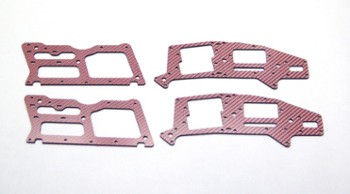 ALIGN T-REX 250 RED CARBON FIBER FRAME SET (4 PIECES) (11754R)