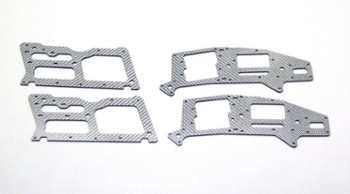 ALIGN T-REX 250 SILVER CARBON FIBER FRAME SET (4 PIECES) (11754S)