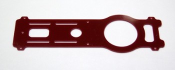 ALIGN T-REX 550 RED G-10 BOTTOM PLATE (11763GR)