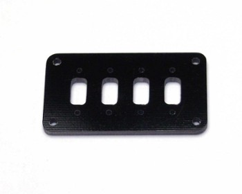 XTREME BLACK G-10 QUAD SWITCH MOUNT (13108)