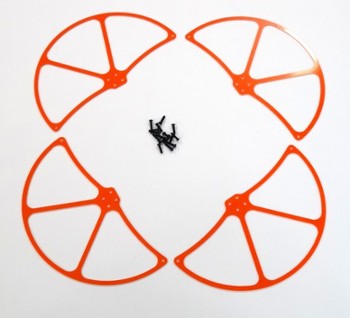 DJI PHANTOM HIGH VISIBILITY ORANGE G-10 PROPELLER GUARDS (13210O)