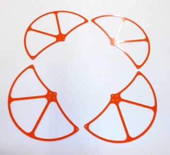 WALKERA QR X350 HIGH VISIBILITY ORANGE G-10 PROPELLER GUARDS (13230O)