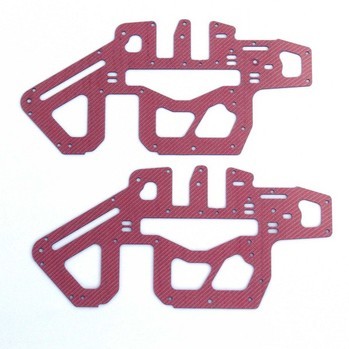 ALIGN T-REX 450 PRO RED CARBON FIBER SIDE PLATES (11707R)