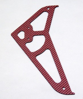 ALIGN T-REX 450 RED CARBON FIBER TAIL TAIL ROTOR FIN (11701R)