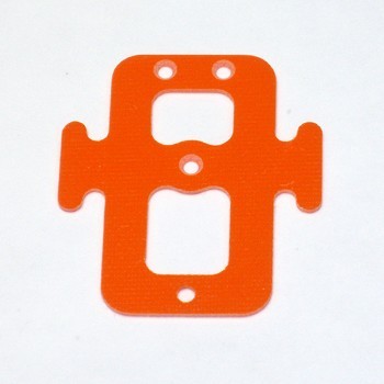 ALIGN T-REX 450 HIGH VISIBILITY ORANGE G-10 STANDARD BATTERY TRAY (11702O)