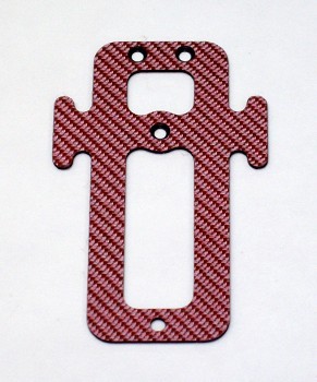 ALIGN T-REX 450 RED CARBON FIBER EXTENDED BATTERY TRAY (11703R)