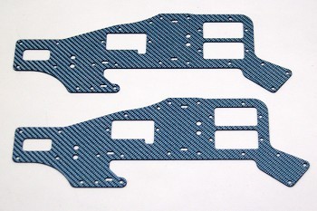 ALIGN T-REX 450 UPPER BLUE CARBON FIBER FRAME SET (2 PIECES) (11704B)