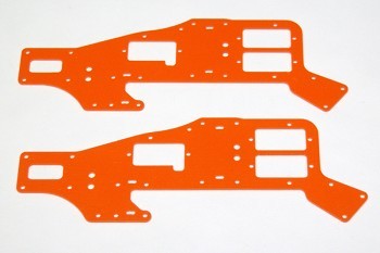 ALIGN T-REX 450 UPPER HIGH VISIBILITY ORANGE G-10 FRAME SET (2 PIECES) (11704O)