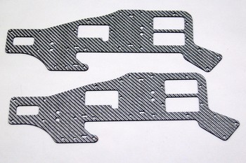 ALIGN T-REX 450 UPPER SILVER CARBON FIBER FRAME SET (2 PIECES) (11704S)