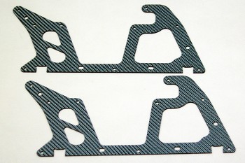 ALIGN T-REX 450 LOWER BLUE CARBON FIBER FRAME SET (2 PIECES) (11705B)