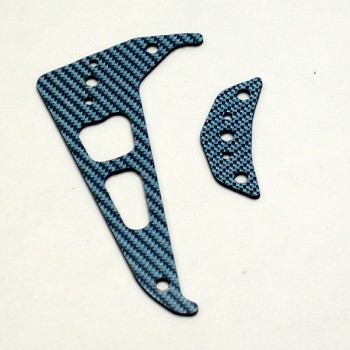 ALIGN T-REX 250 BLUE CARBON FIBER TAIL FIN SET (11750B)