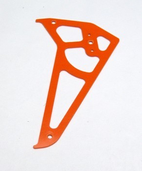 E-FLITE BLADE 400 HIGH VISIBILITY ORANGE G-10 CARBON FIBER ROTOR FIN (13001O)